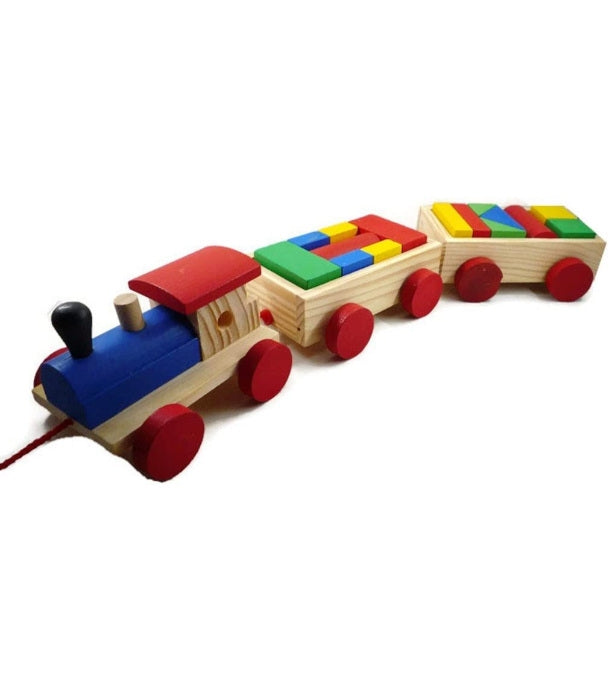 pull along building blocks train