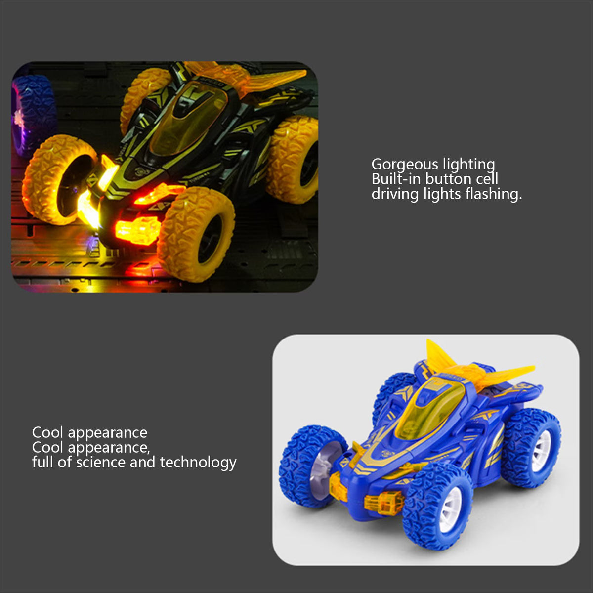 360°Rotating Stunt Car with LED Lights