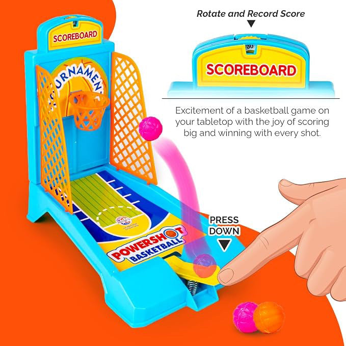 Powershot basketball board game