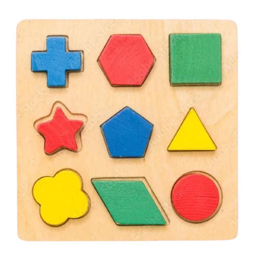 3D Puzzle Board Shape Sorting