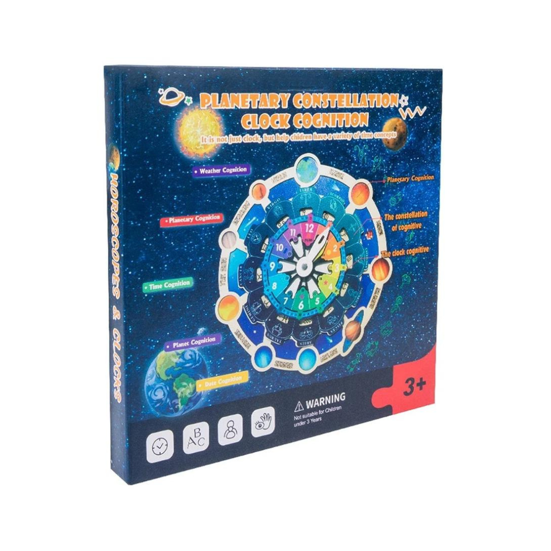 Planetary Constellation Clock Cognition Wooden