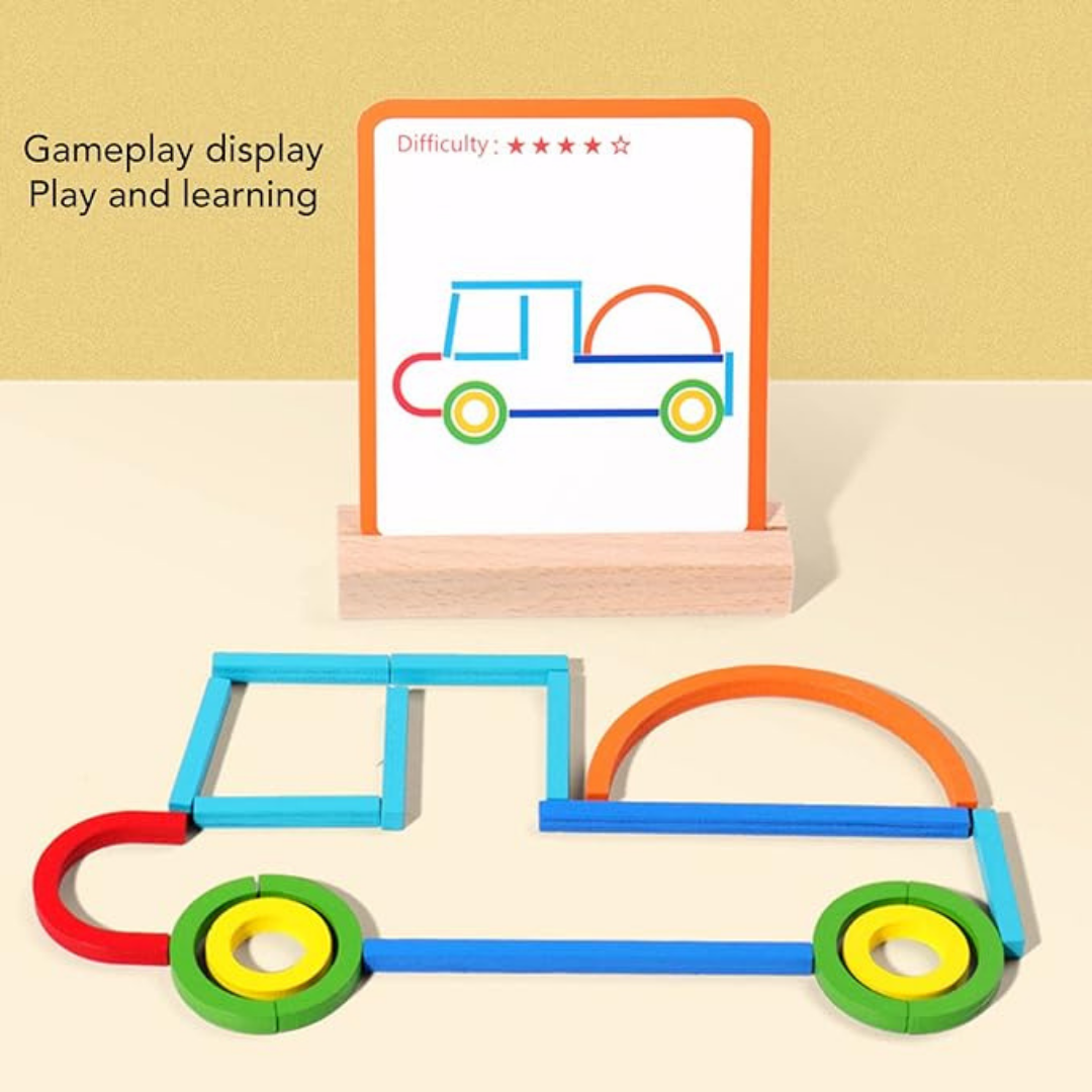 Sticks and rings puzzle
