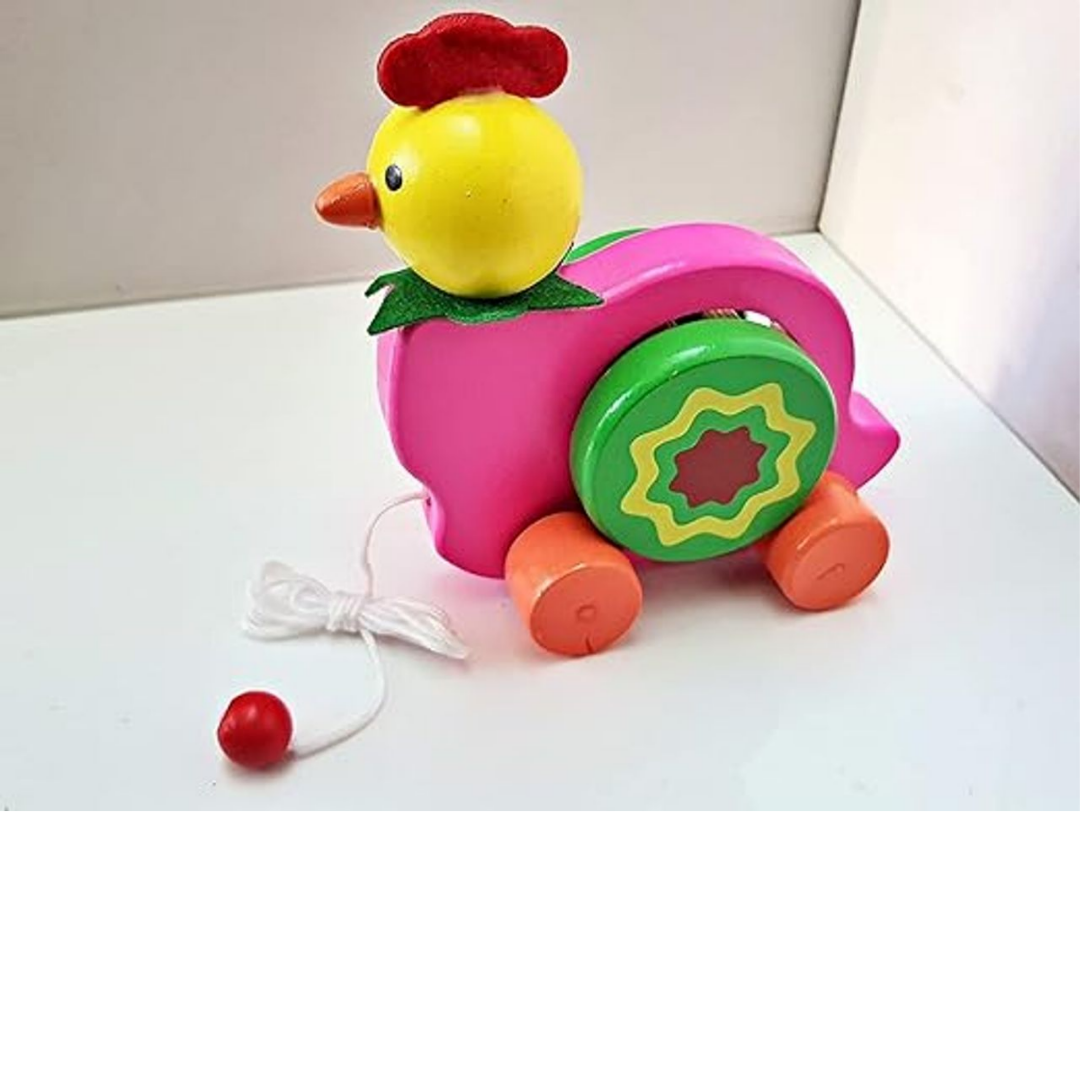 Wooden Musical Bell Pull Along Toy