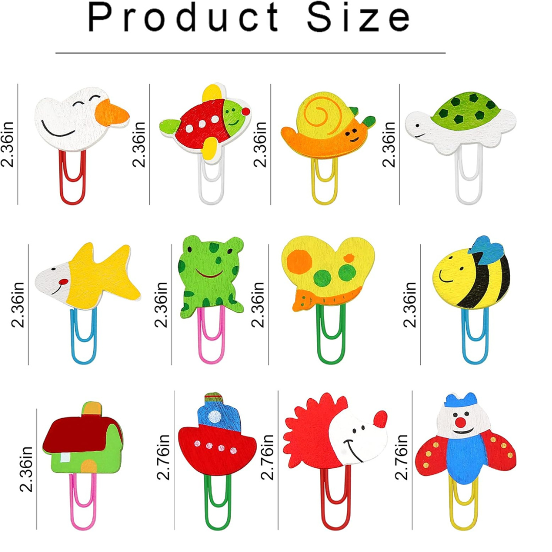 Cute Animal Bookmark (12pcs)