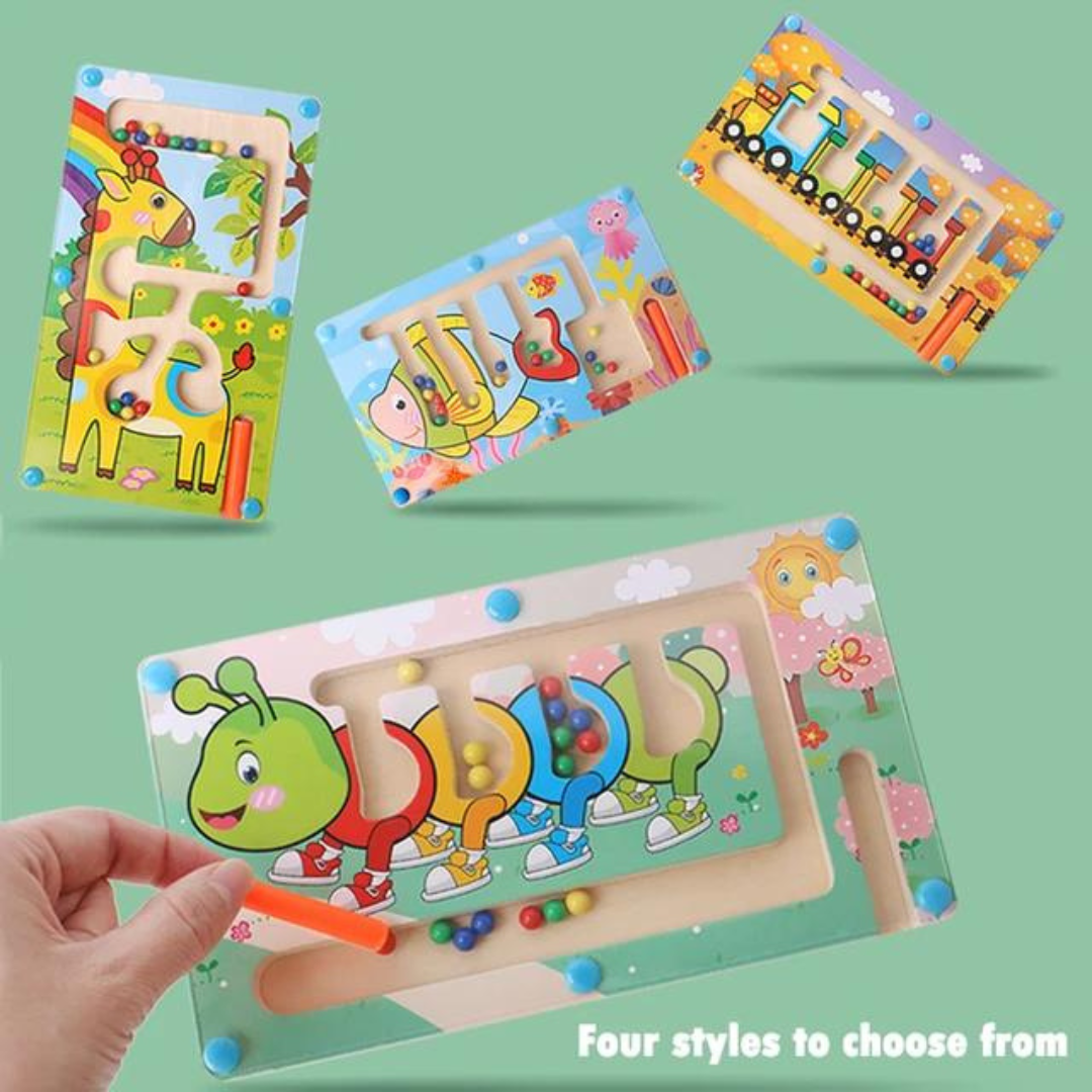 Magnetic maze game
