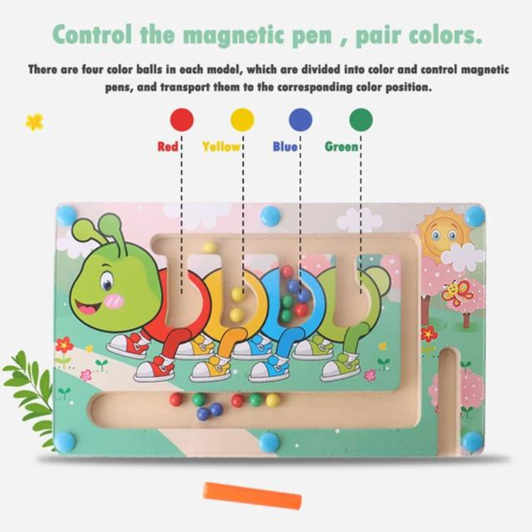 Magnetic maze game