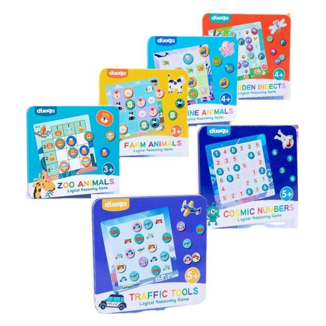 Sudoko magnetic logic game