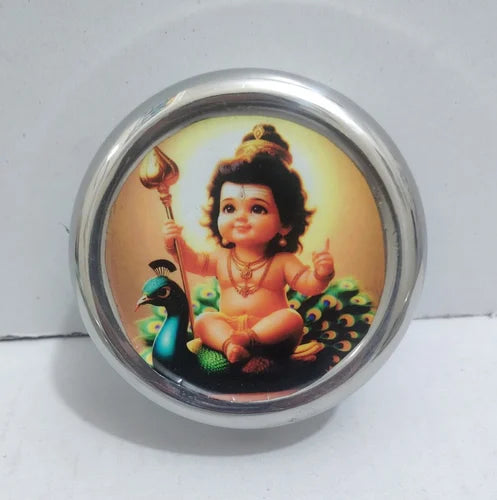Lord Murugan silver tiffin box