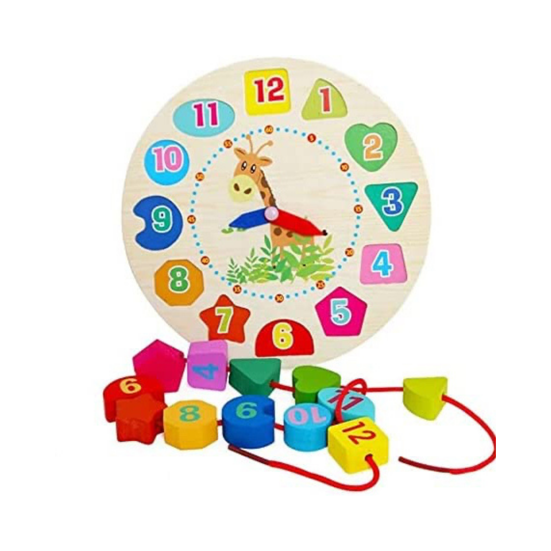 Shapes lacing clock