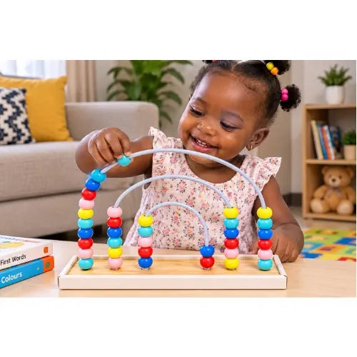 Wooden Bead Maze Abacus Educational Learning Toy