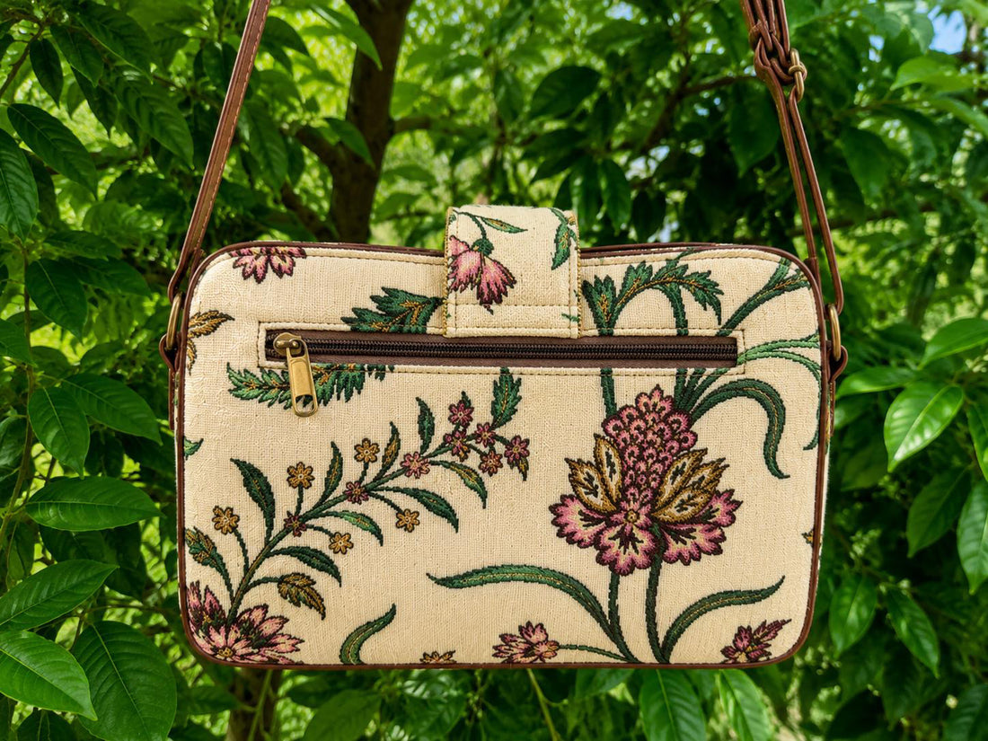 Jacquard Sling Bags for Women-flower pattern