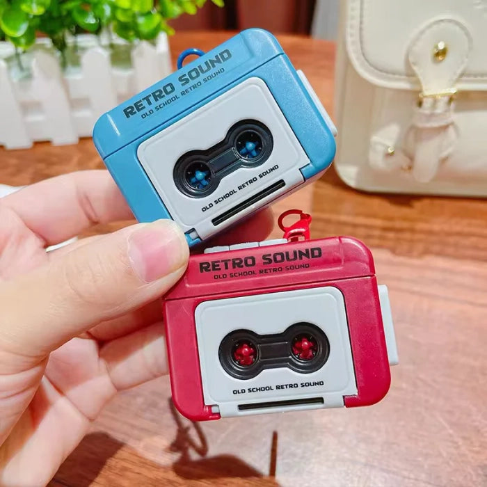 Mini Retro Cassette Tape Recorder Keychain