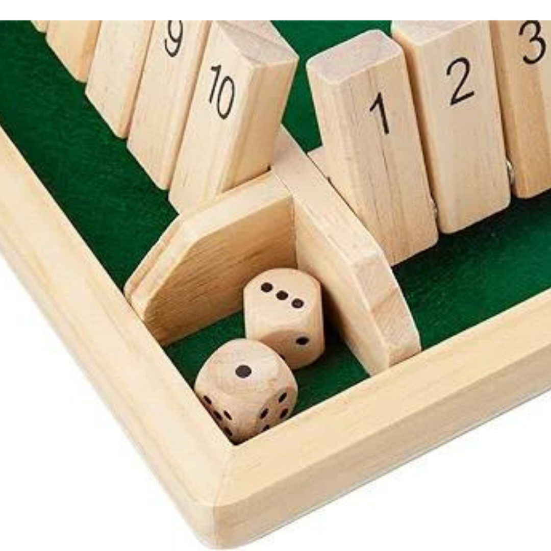 Family multiplayer shut the box game