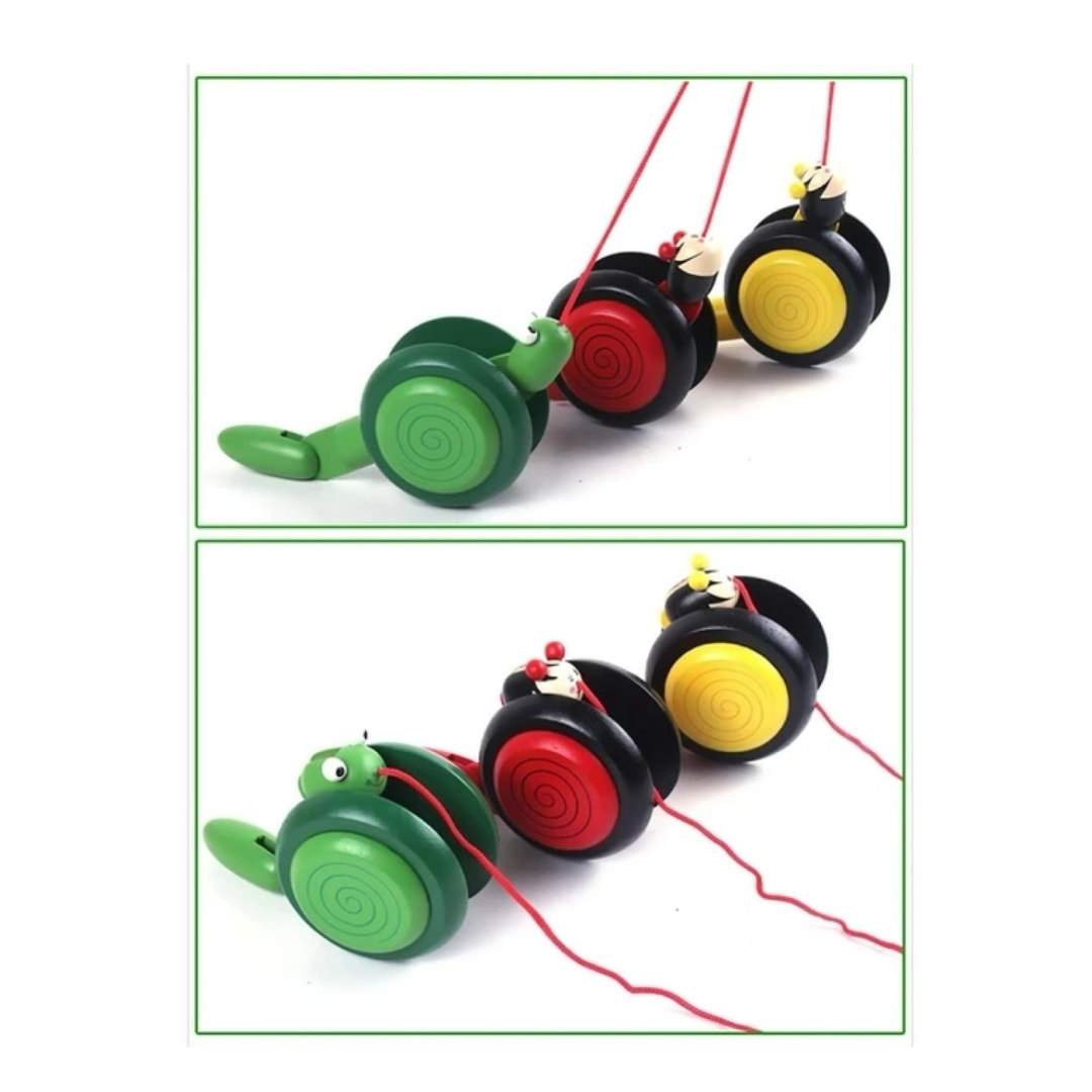Wooden Snail Pull Along Toy