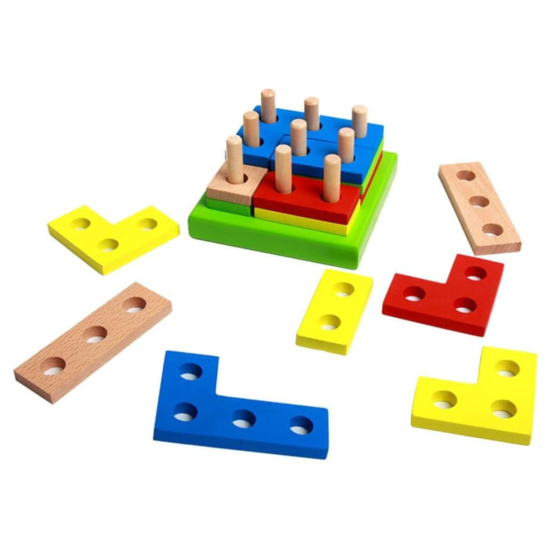 Geometry Shapes assembly Puzzle Building Blocks