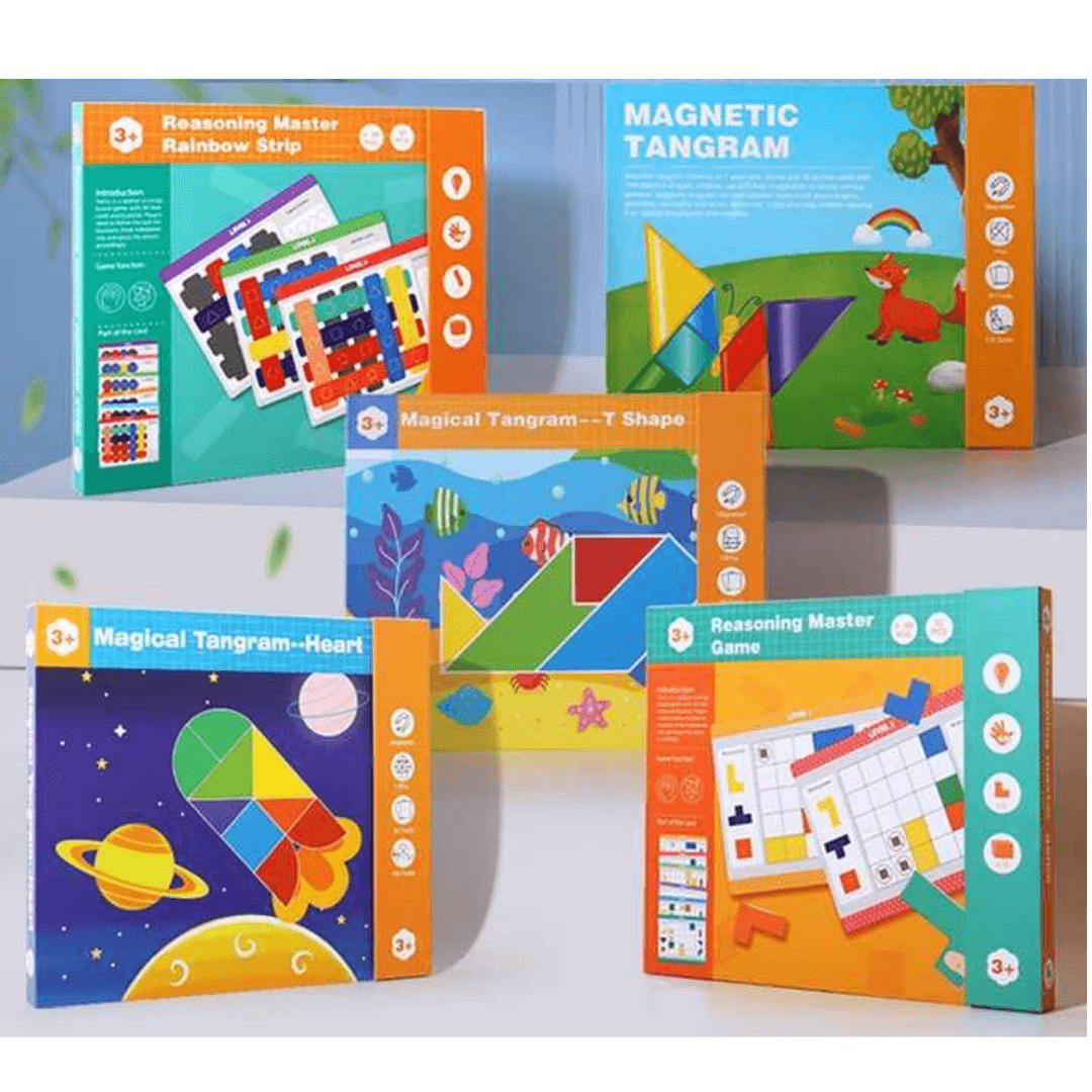 Magnetic Tangram Book - Random Designs