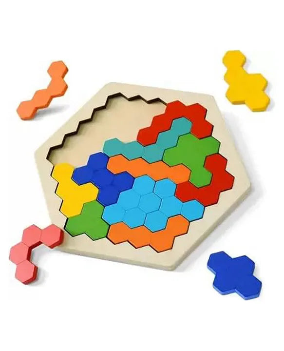 Wooden Hexagon Puzzle