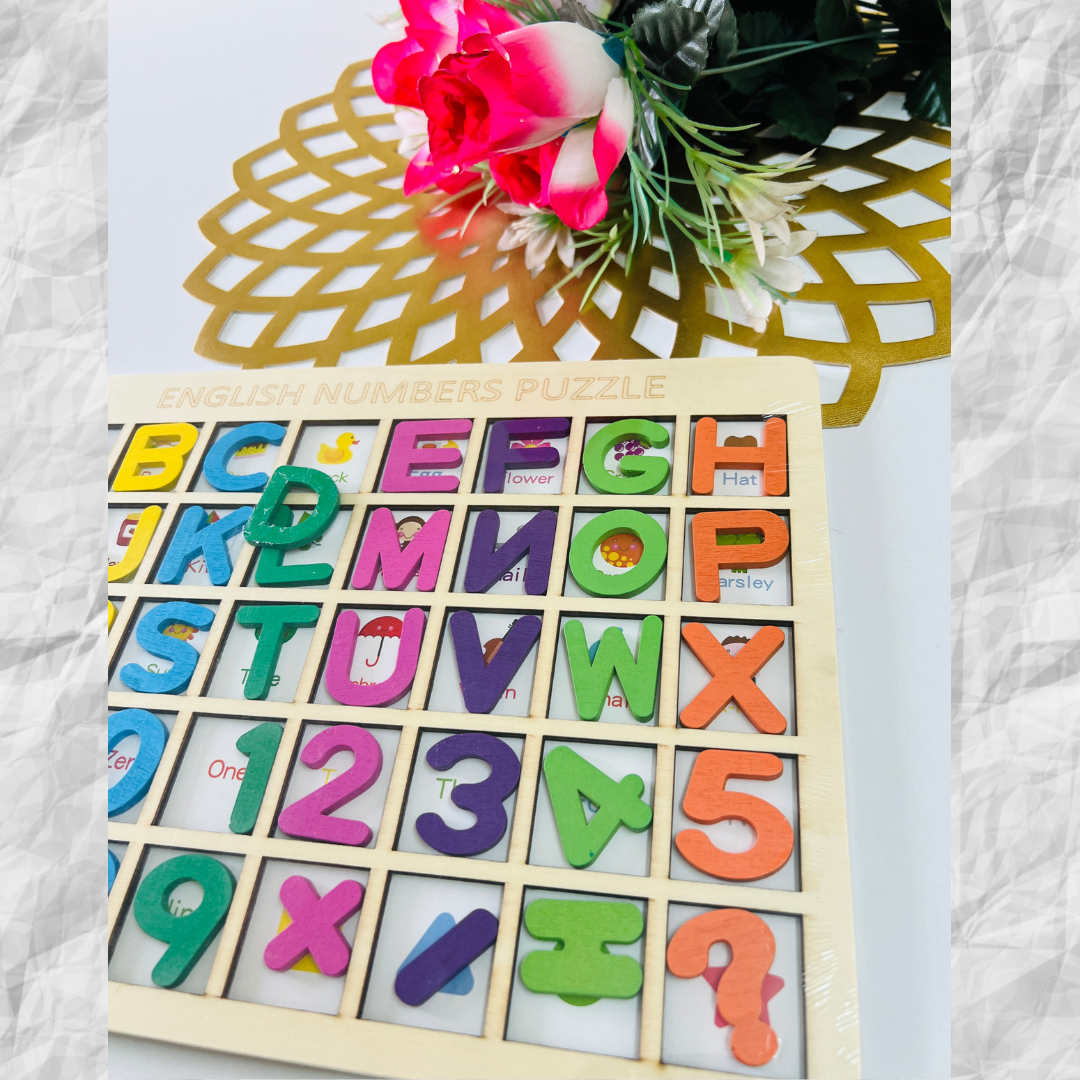 Alphabet with flags dual board