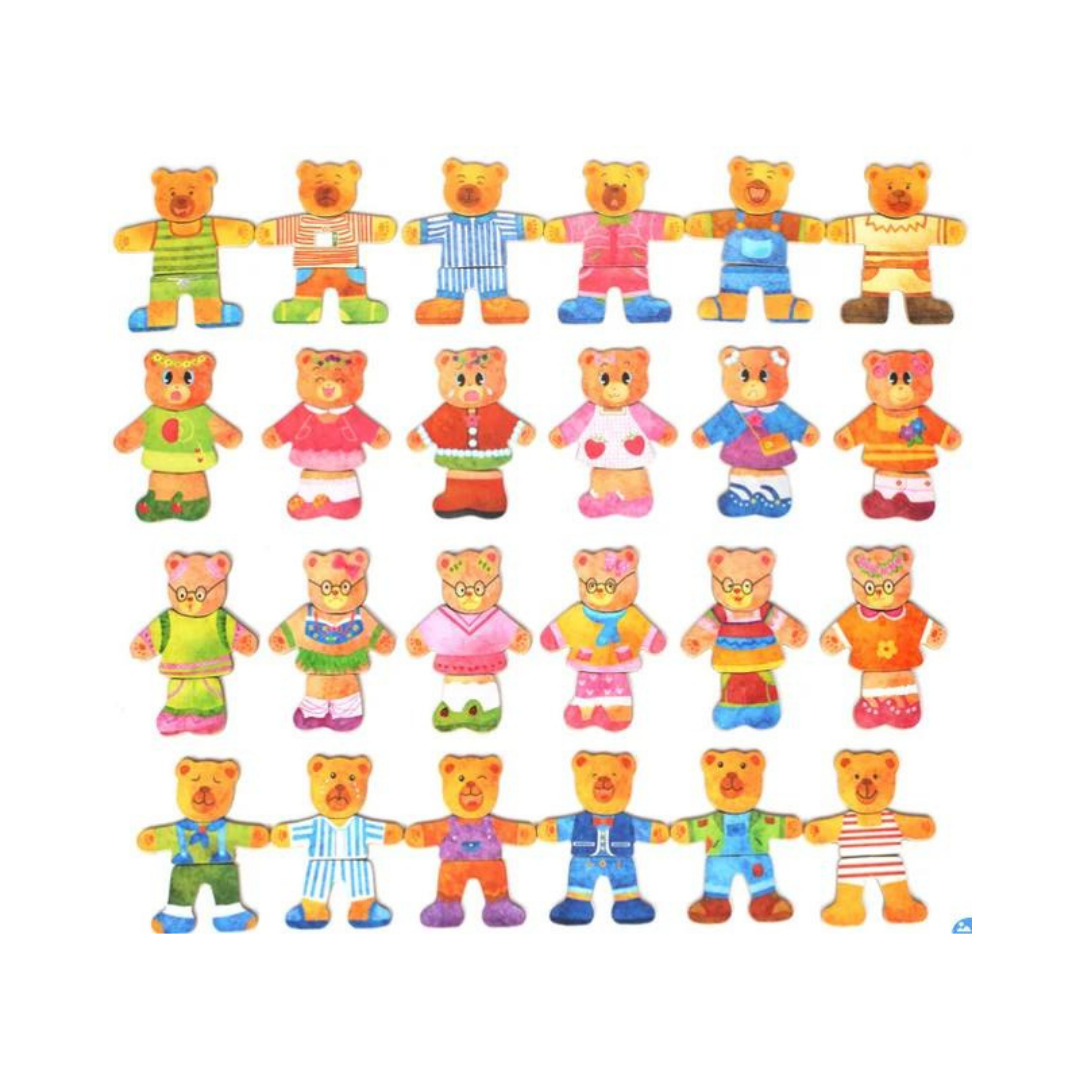 Magnetic dress up tin puzzle