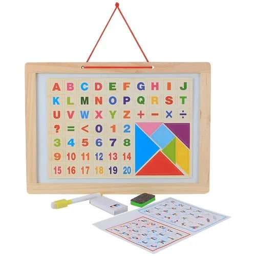 2 in 1 magnetic board with alphabets