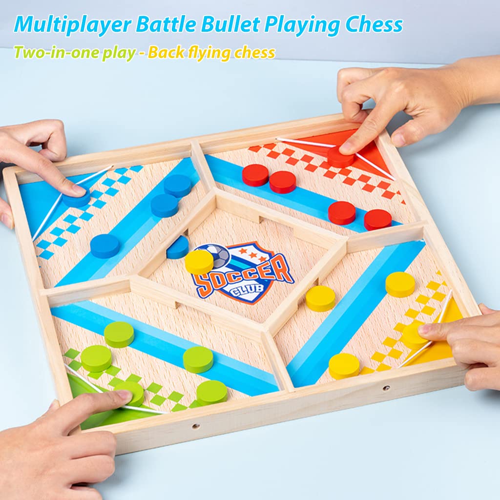 2 in 1 Sling Puck Board Game & Dice Game
