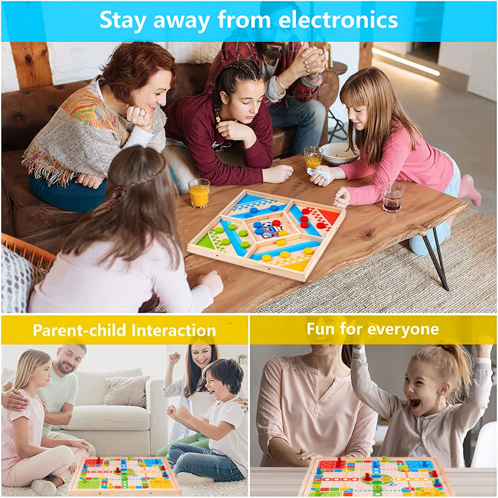 2 in 1 Sling Puck Board Game & Dice Game