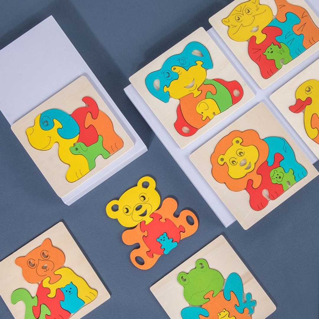 Mom and child puzzle (set of 3)