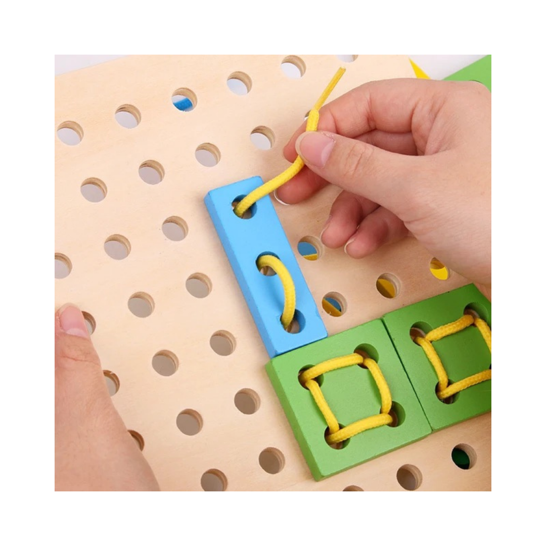 Shapes lacing and pattern forming