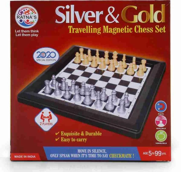 Silver & Gold Magnetic Chess Game