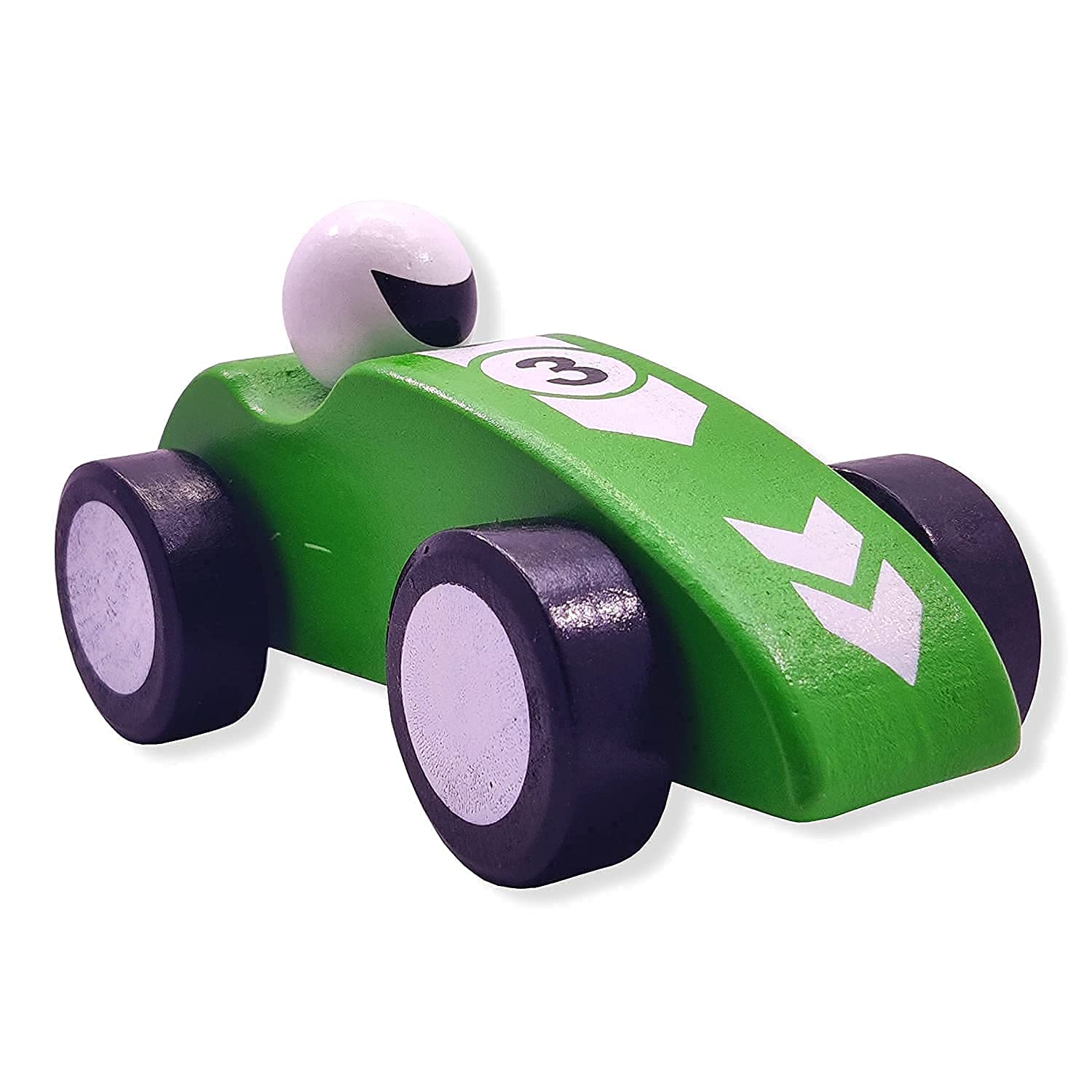 Wooden Race Pull Along Car (1pc)