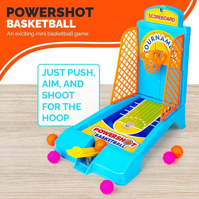 Powershot basketball board game