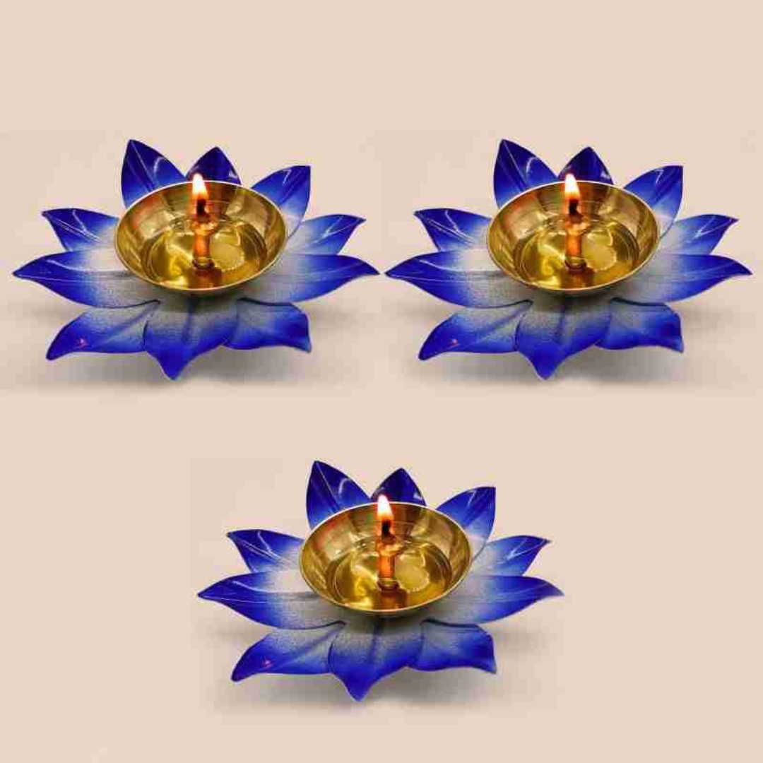 Lotus Brass Diya