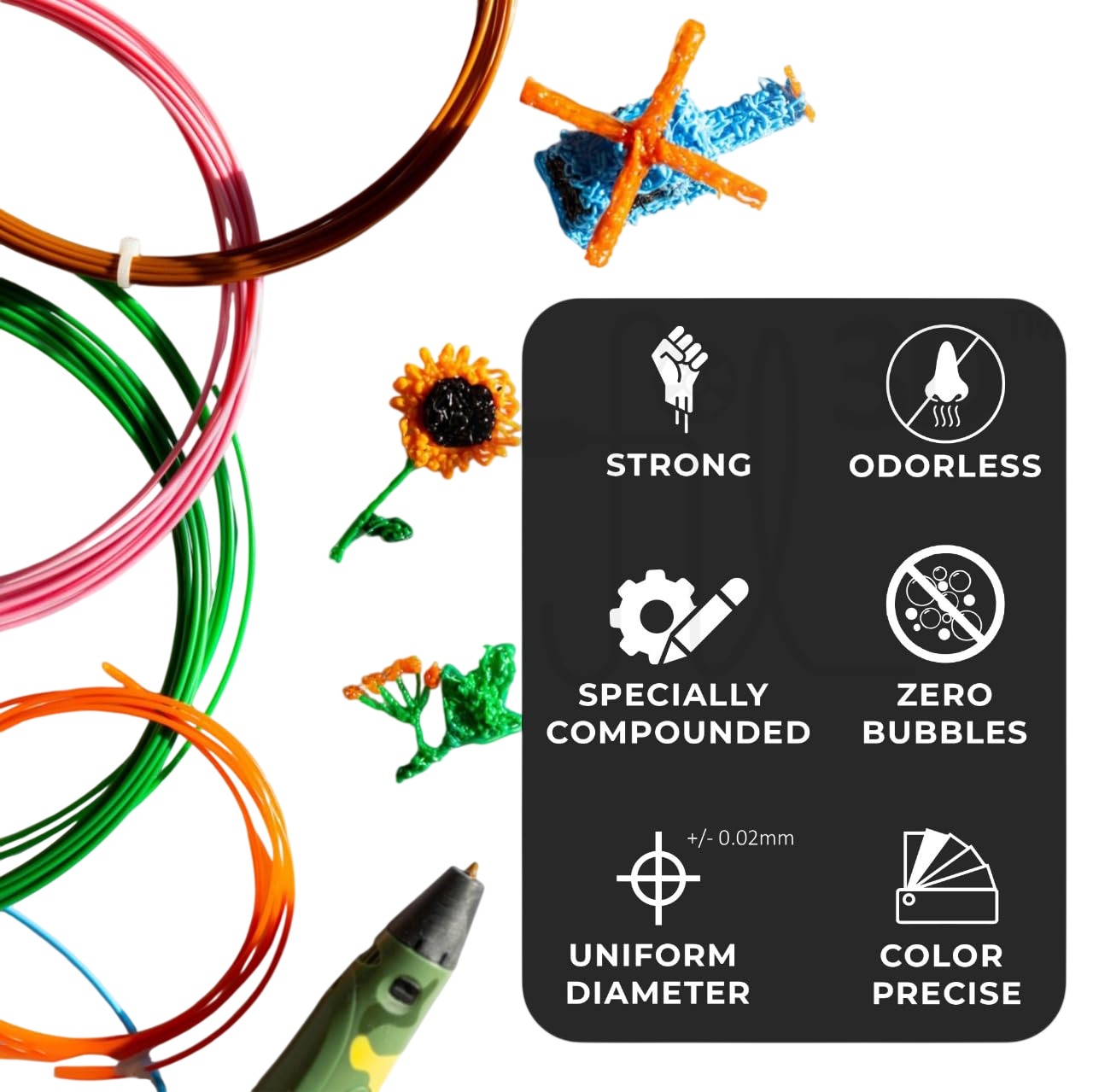 3D Pen Filament (10pcs)