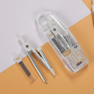 Metal compass mechanical pencil set