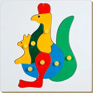 Wooden knob board Puzzle