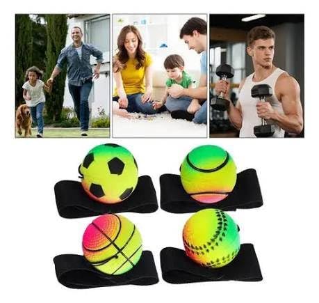 Wrist Return Ball with Adjustable Velcro Strap(1PC)