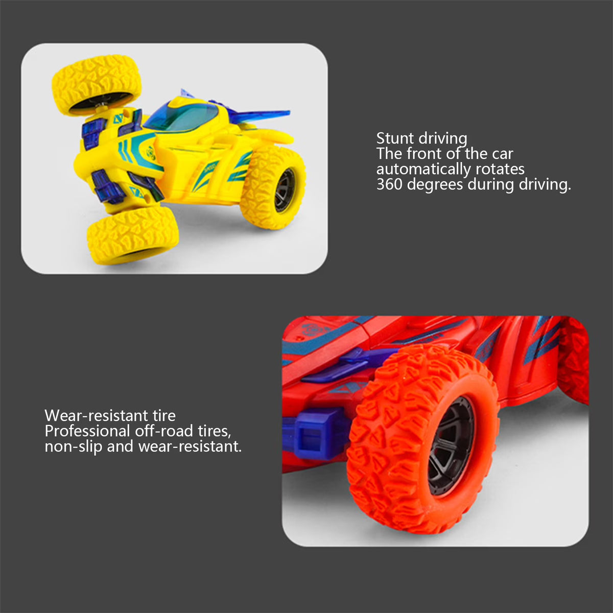 360°Rotating Stunt Car with LED Lights