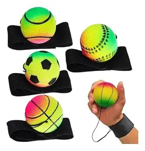 Wrist Return Ball with Adjustable Velcro Strap(1PC)