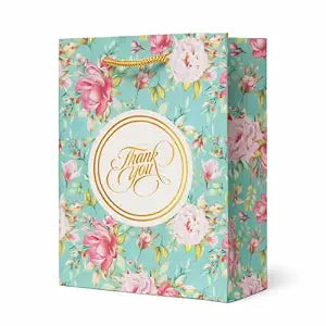 Flower Design Paper Gift Bags (5*7)