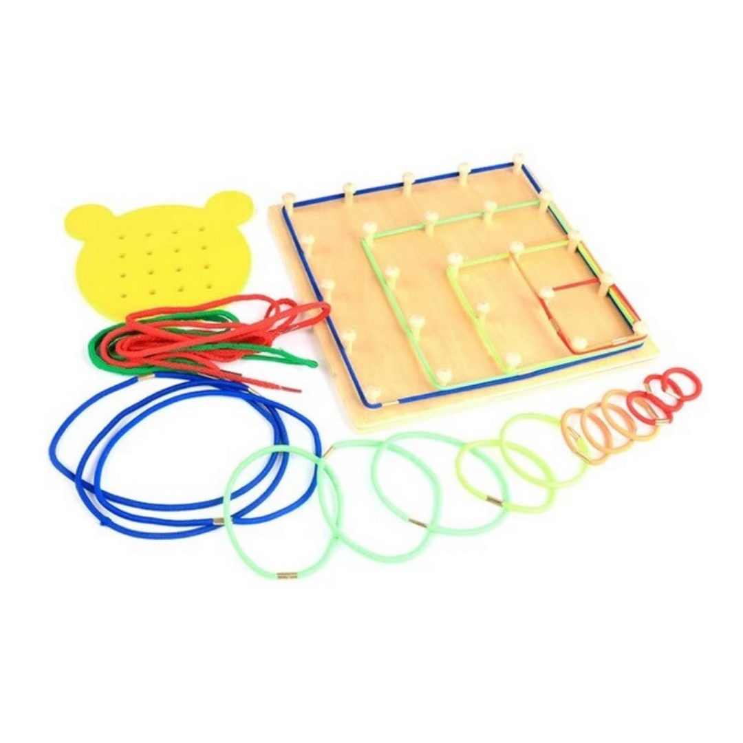 wooden geoboard