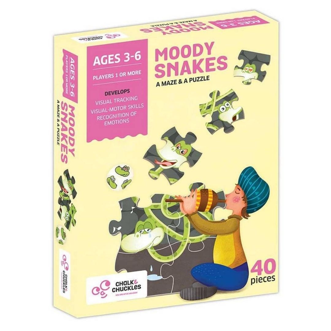 Moody snakes maze & puzzle
