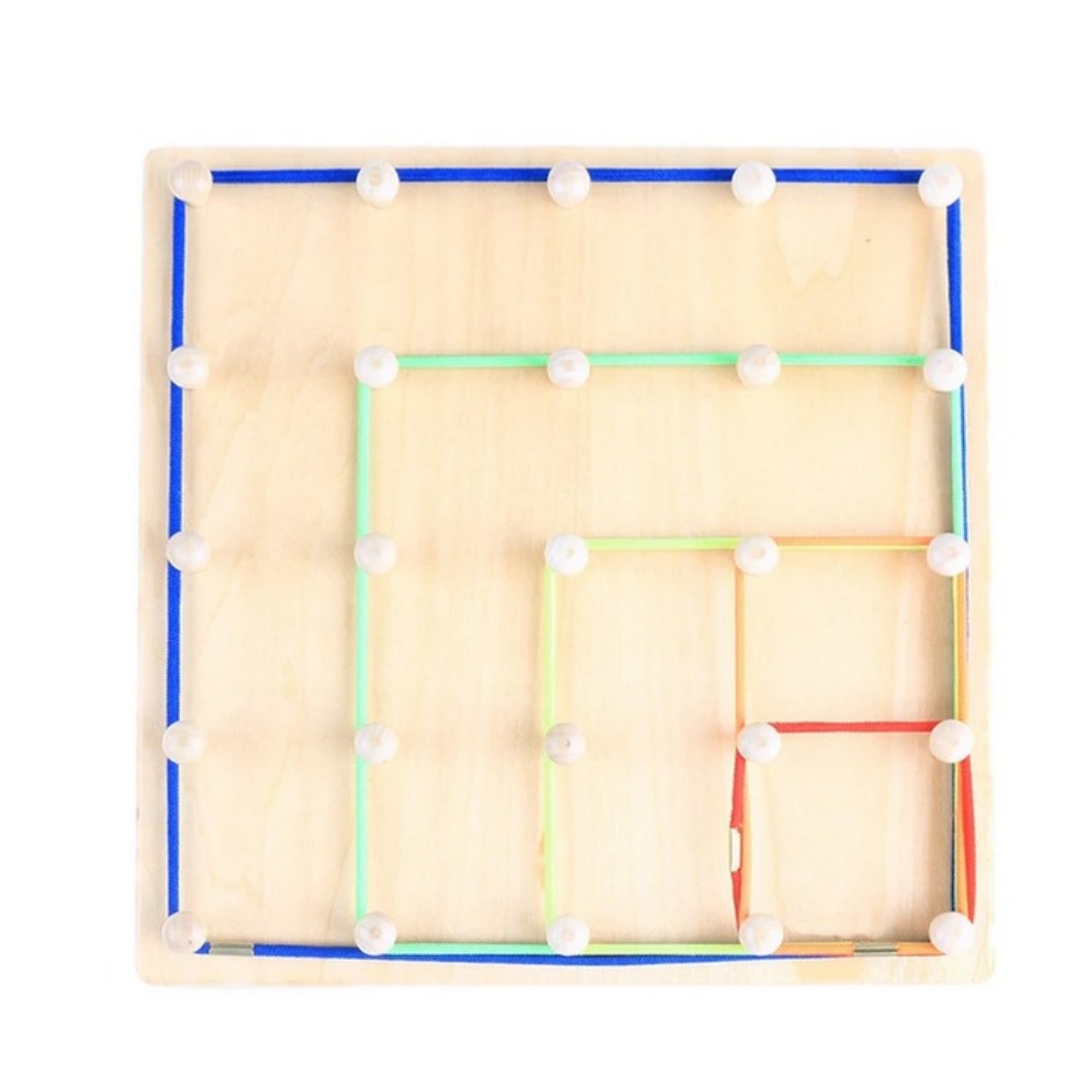 wooden geoboard
