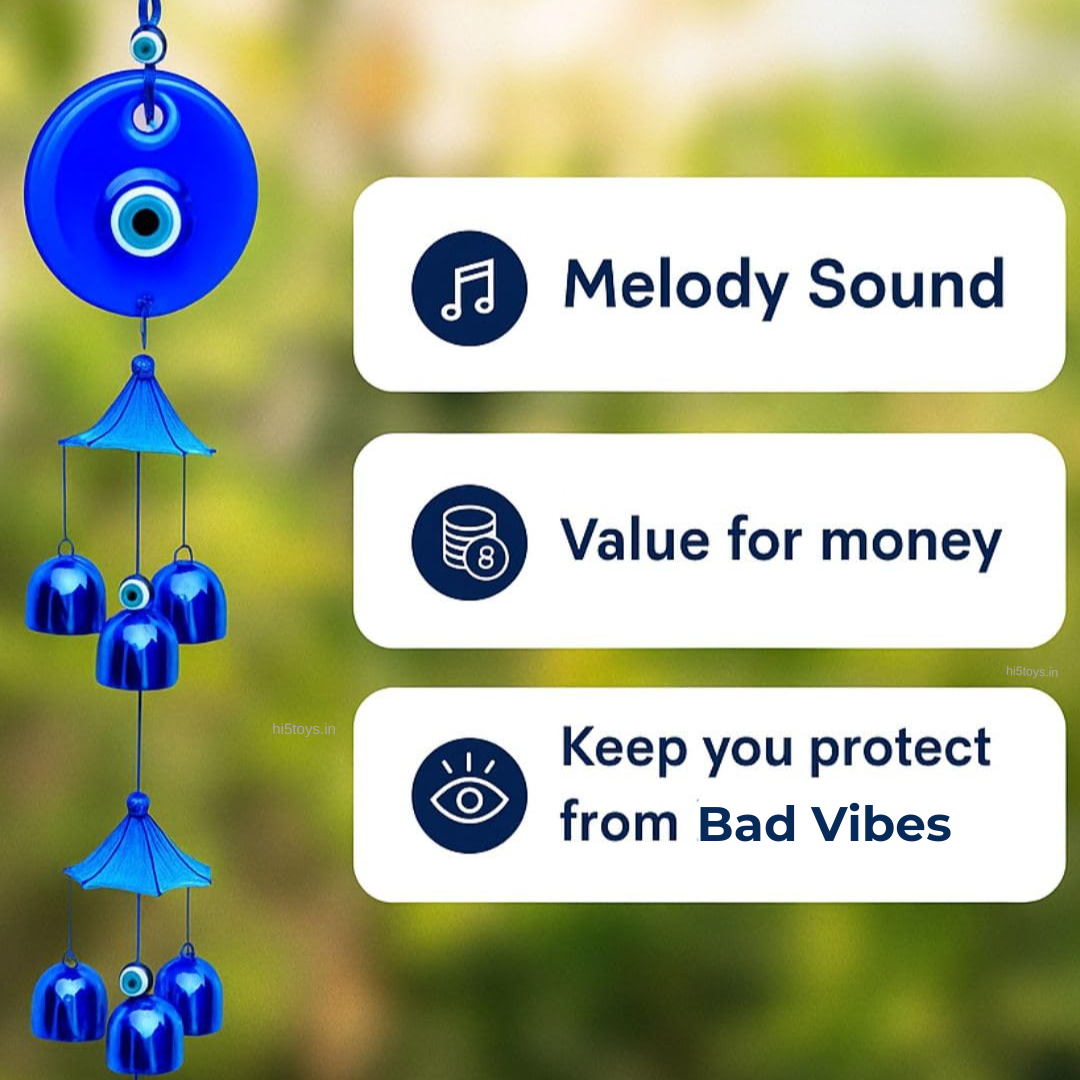Evil eye Wind Chime (3 layer) - 1pc