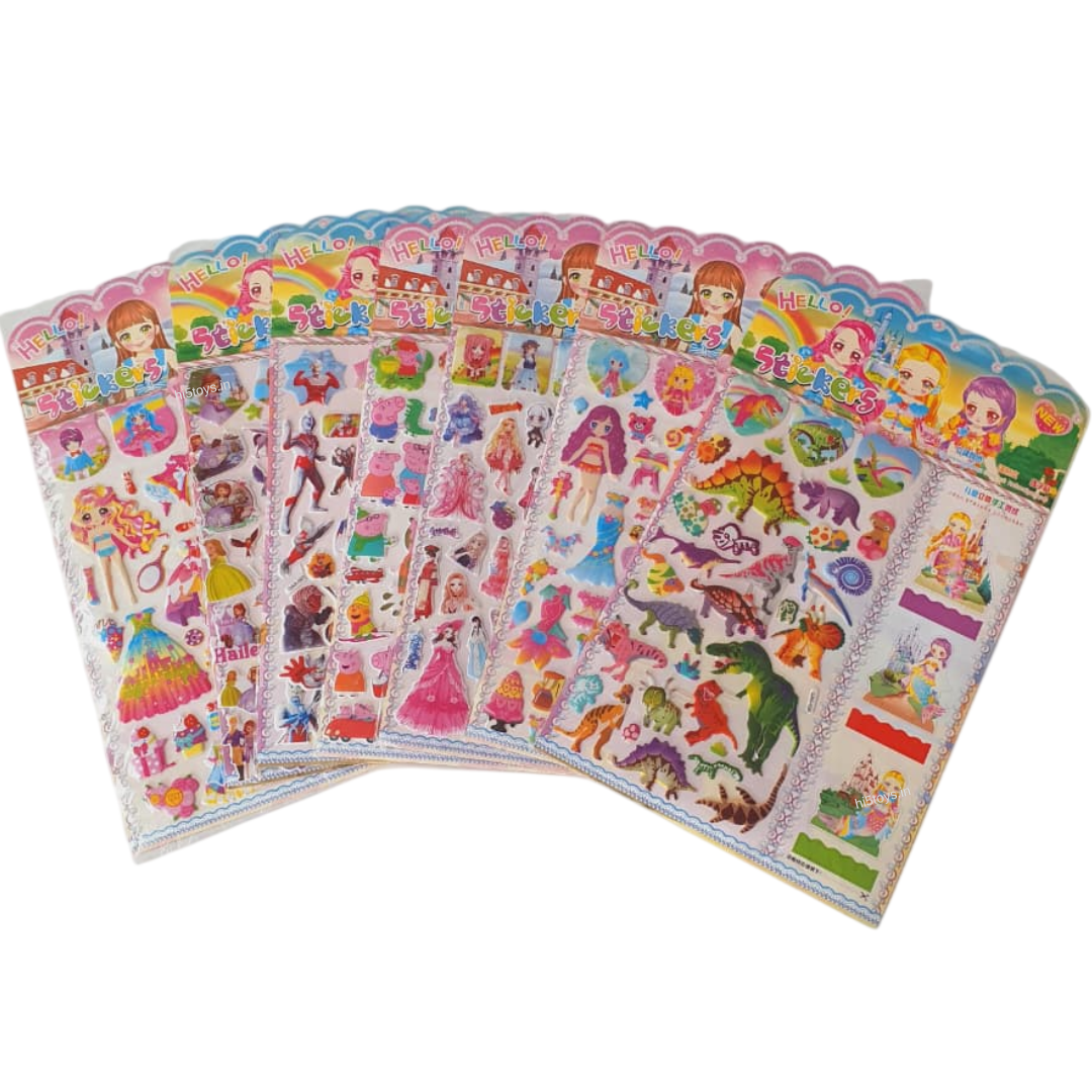 3D Cartoon Stickers (1pc) – Hi5Toys