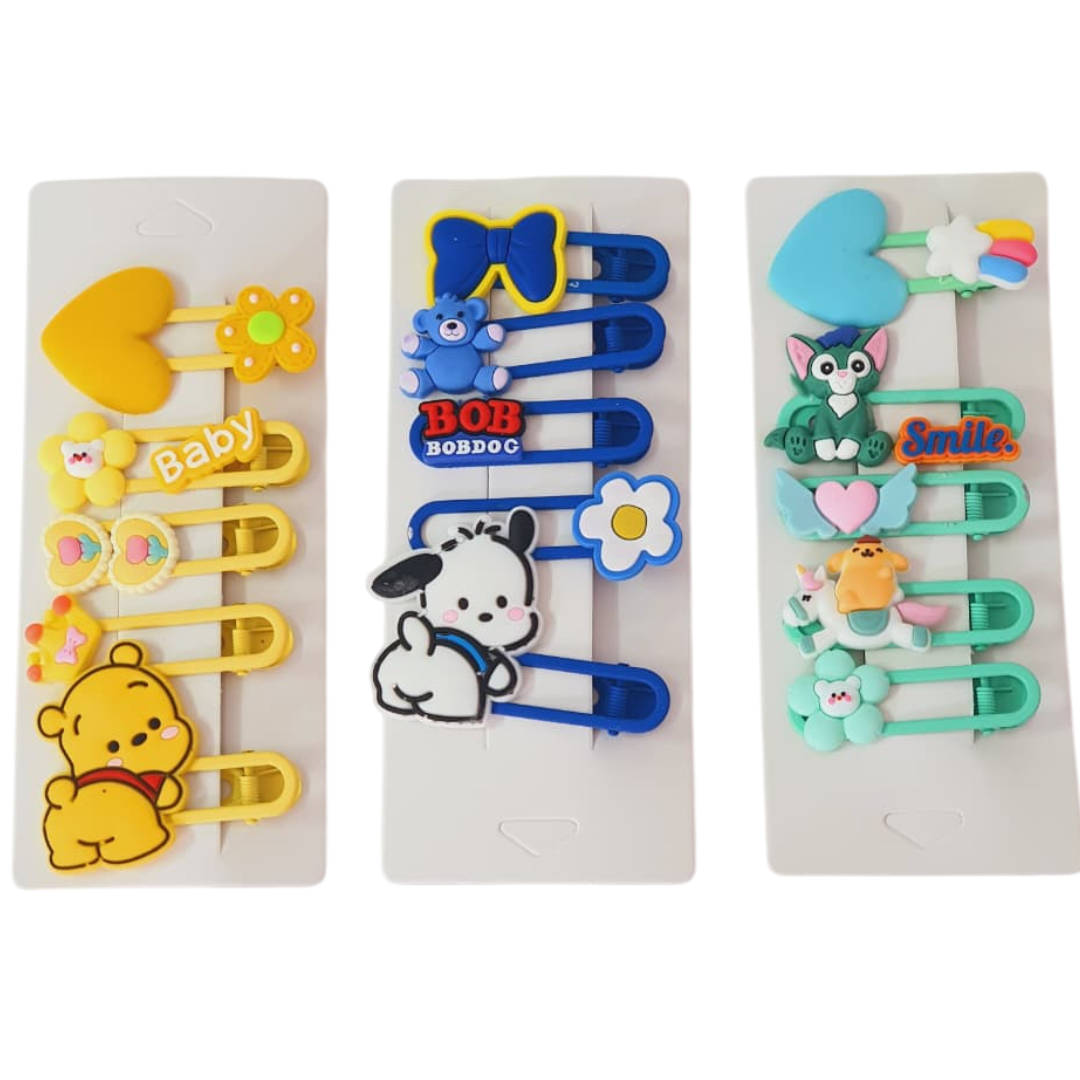 Cartoon Hair Clip Set for Kids