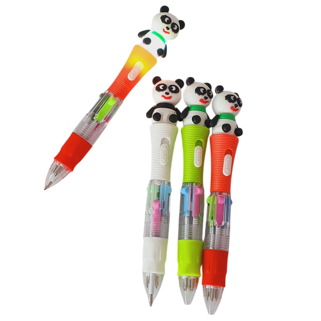 Panda Multi-Color Pen with light (1pc)