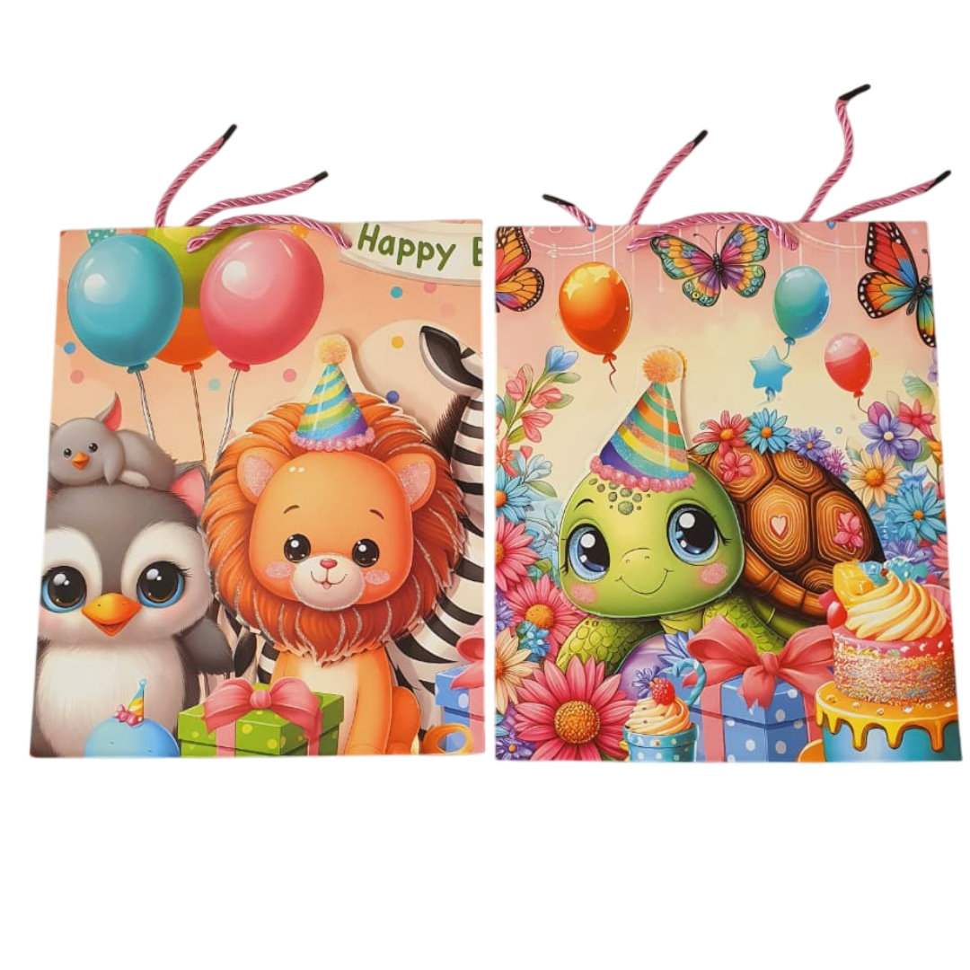 Paper gift bags- Animal theme (Big)- 1pc