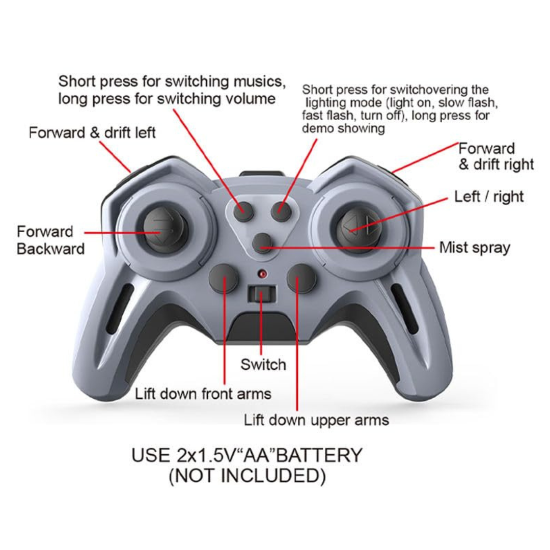 RC Drift Stunt Car Smoke with Hand sensor