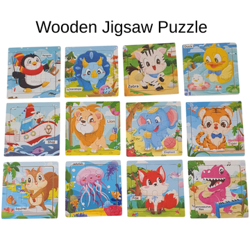 Wooden jigsaw puzzle with name (1pc)