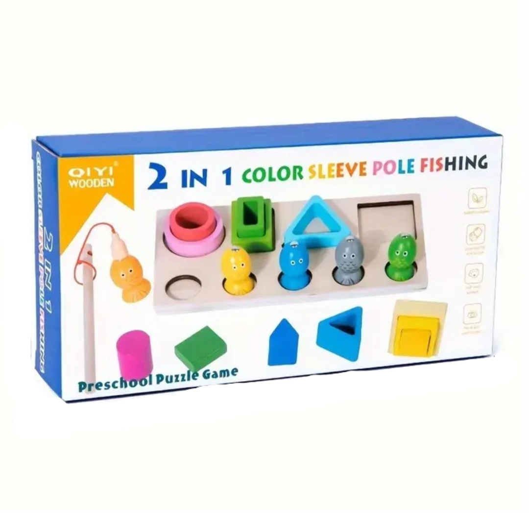 2 in 1 Color Sleeve Pole Fishing